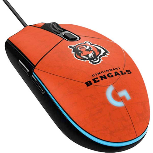NFL Cincinnati Bengals - Alternate Distressed G203 Prodigy RGB Wired Gaming Mouse Skin